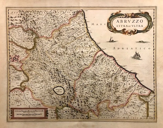 Mercator Gerard - Hondius Jodocus Abruzzo citra et ultra 1638 Amsterdam 